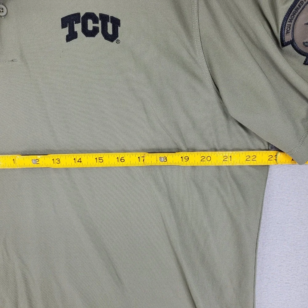 Nike Polo Mens L Olive Green TCU Horned Frogs Military OHT Camo DZ8033-222